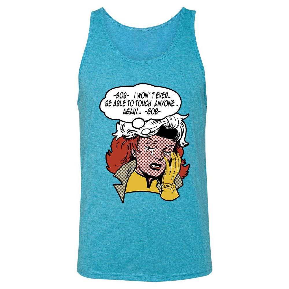 Unisex Jersey Tank - Q8T3K1LC - Aqua Triblend - 3