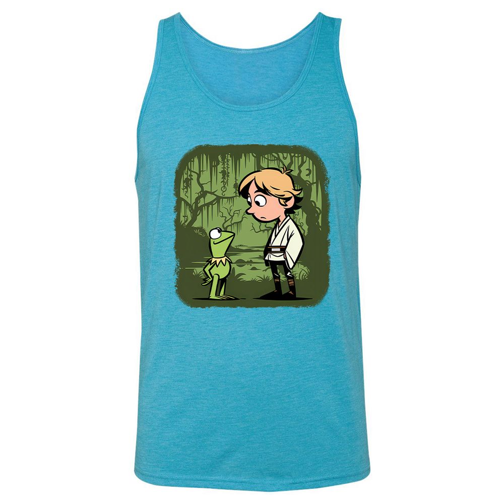 Unisex Jersey Tank - SXWHRX9Y - Aqua Triblend - 3