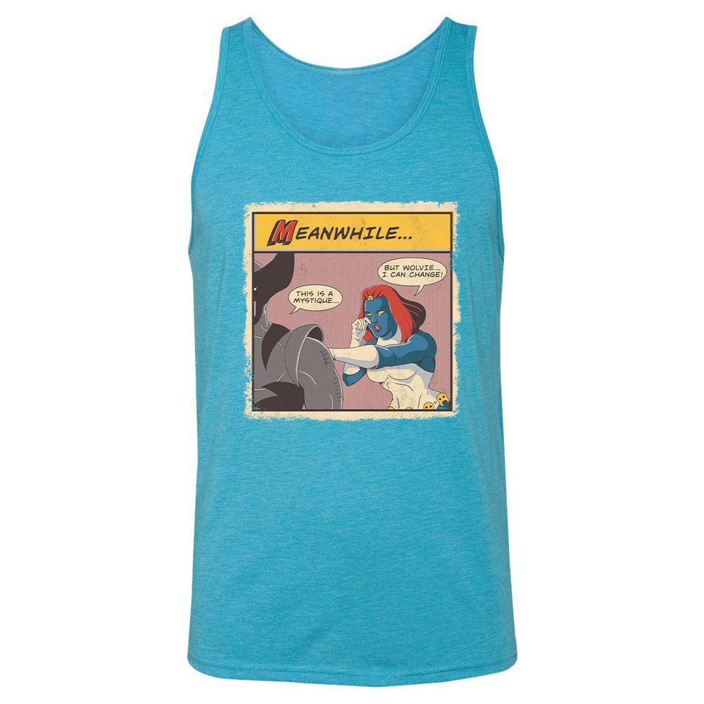 Unisex Jersey Tank - UM61P2VH - Aqua Triblend - 3