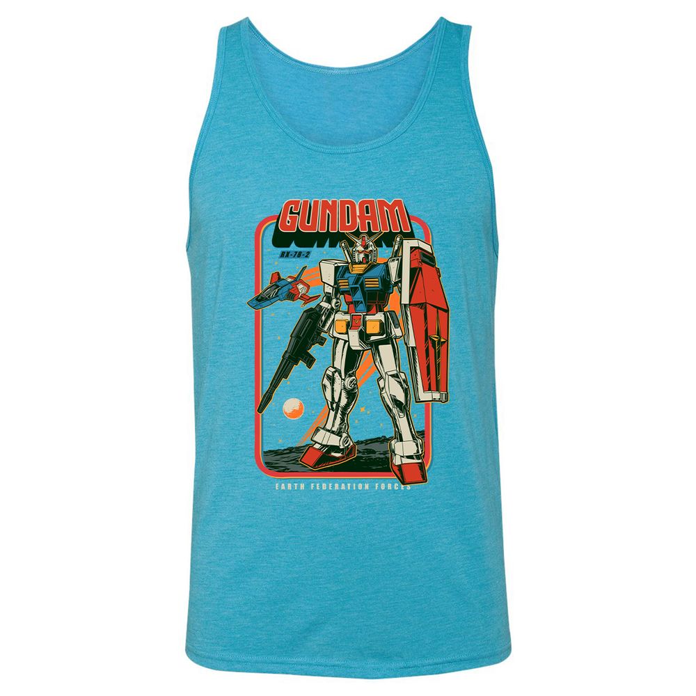 Unisex Jersey Tank - 1RLJUAV8 - Aqua Triblend - 3