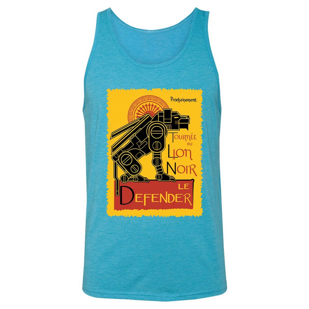 Unisex Jersey Tank - 87E6GNVH - Aqua Triblend - 3
