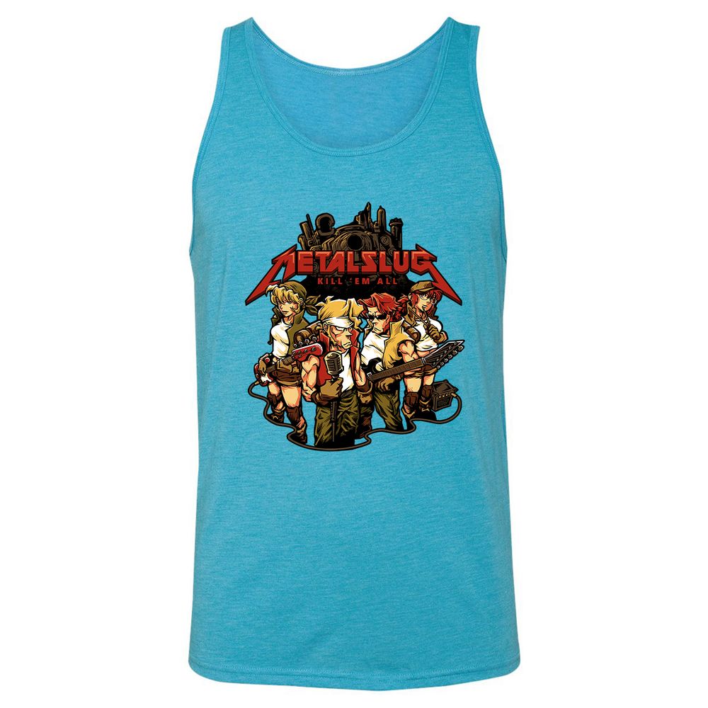 Unisex Jersey Tank - HRRZ4QGD - Aqua Triblend - 3