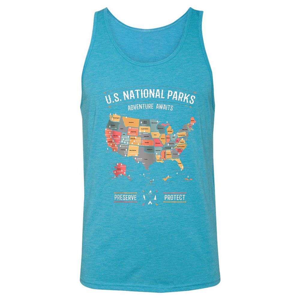 Unisex Jersey Tank - X9MUYREP - Aqua Triblend - 3