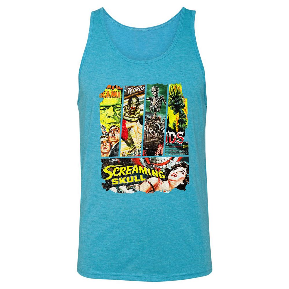 Unisex Jersey Tank - VPBM1K9C - Aqua Triblend - 3