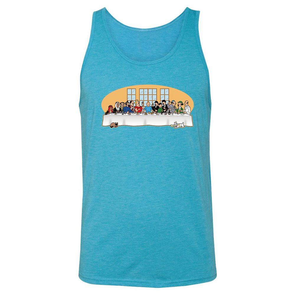 Unisex Jersey Tank - SW48G8PT - Aqua Triblend - 3