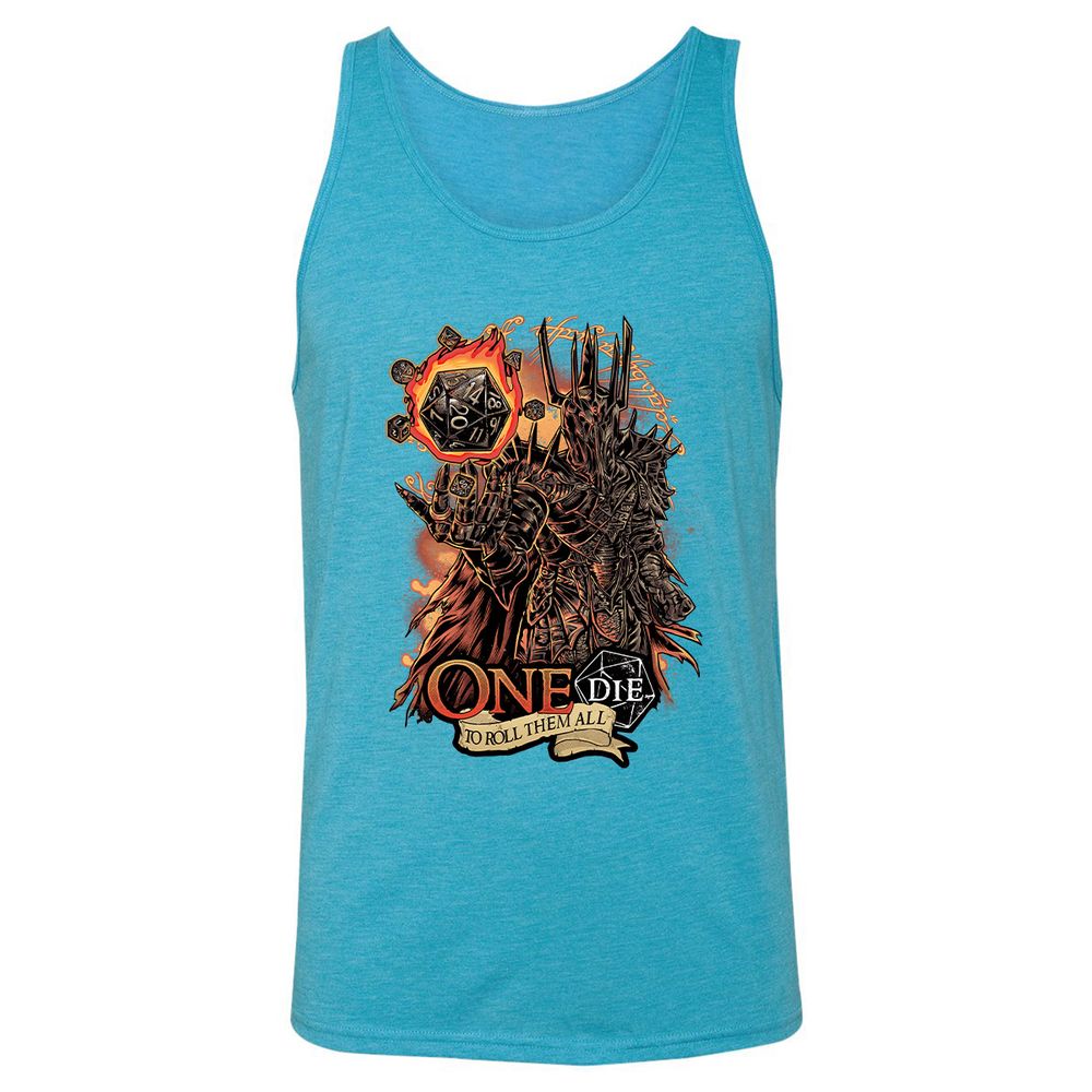 Unisex Jersey Tank - CUPZ5BB3 - Aqua Triblend - 3