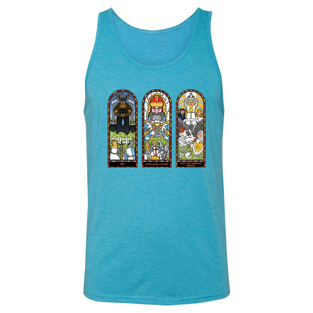 Unisex Jersey Tank - YVTK43QN - Aqua Triblend - 3