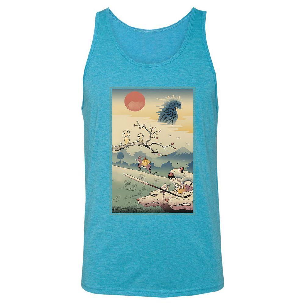 Unisex Jersey Tank - 87Q7MUVP - Aqua Triblend - 3