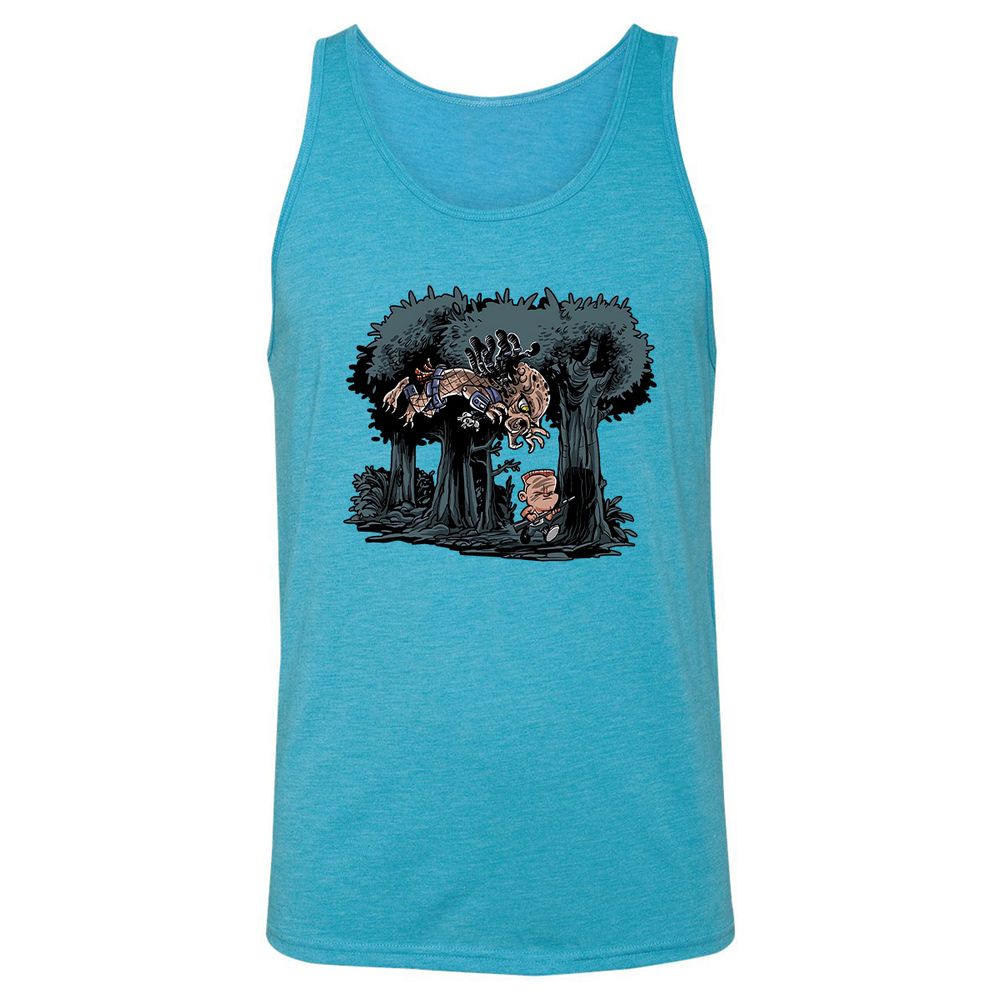 Unisex Jersey Tank - R7V347ZR - Aqua Triblend - 3
