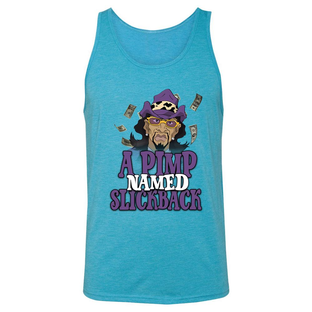 Unisex Jersey Tank - D1YS55UM - Aqua Triblend - 3