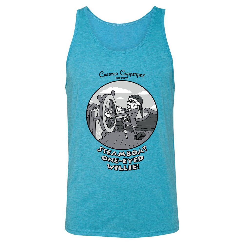 Unisex Jersey Tank - JX77AAGK - Aqua Triblend - 3