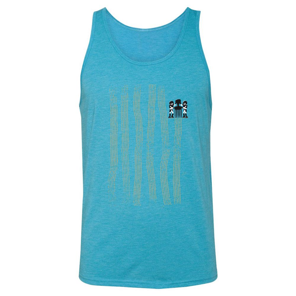 Unisex Jersey Tank - G6Y6NQZK - Aqua Triblend - 3