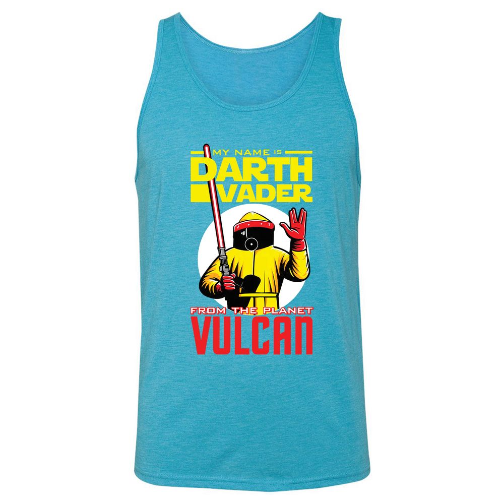 Unisex Jersey Tank - XEF7GZUP - Aqua Triblend - 3