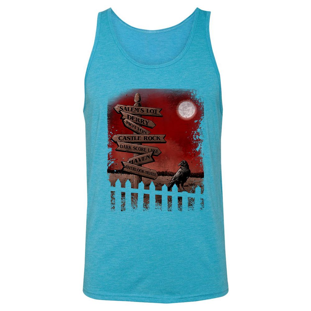 Unisex Jersey Tank - ZJTDVF34 - Aqua Triblend - 3