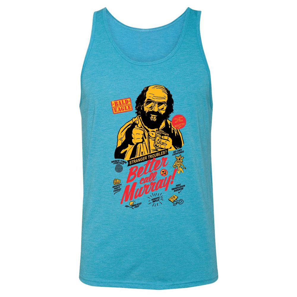 Unisex Jersey Tank - Q8J67YAP - Aqua Triblend - 3
