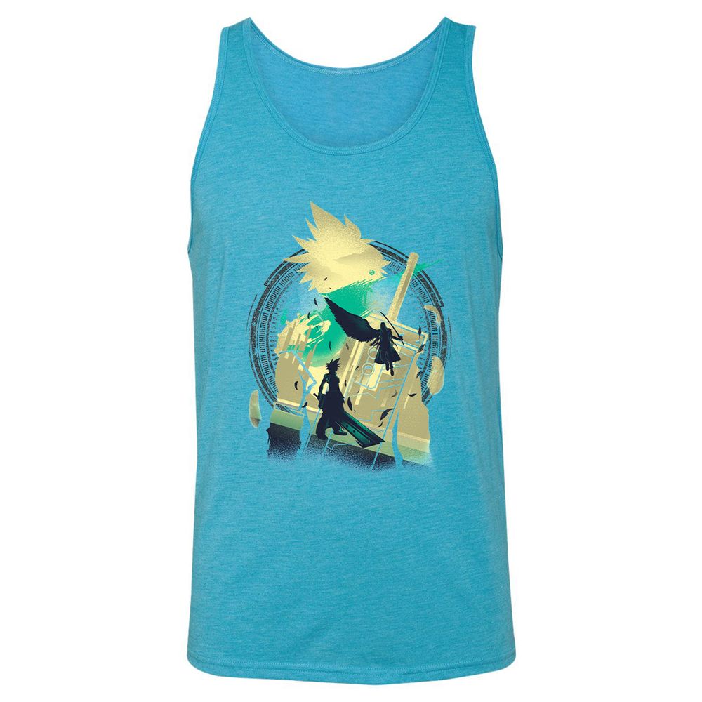 Unisex Jersey Tank - K57F978X - Aqua Triblend - 3
