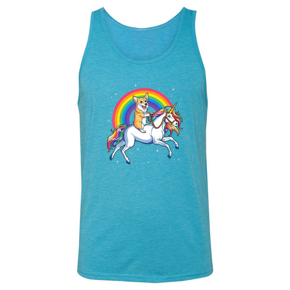 Unisex Jersey Tank - TJVU2TA5 - Aqua Triblend - 3