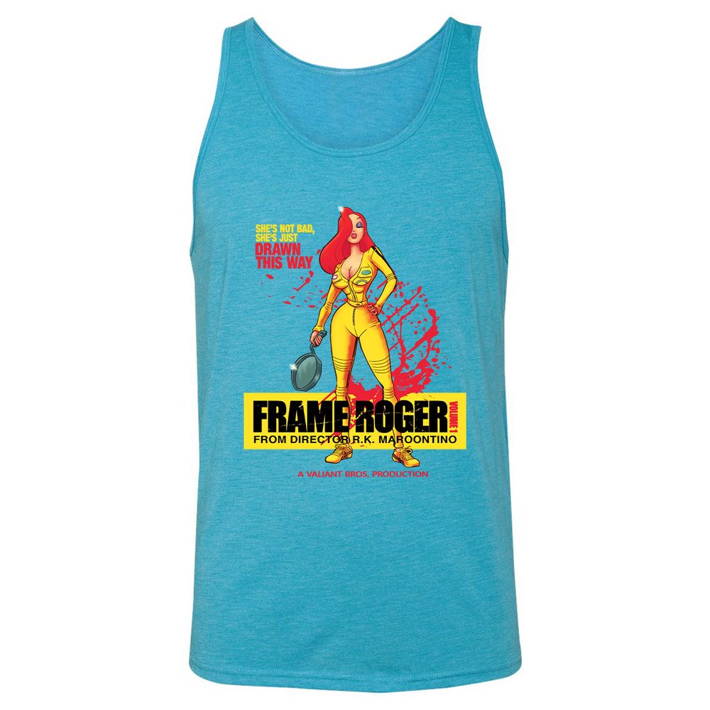 Unisex Jersey Tank - ZK9JY7B8 - Aqua Triblend - 3