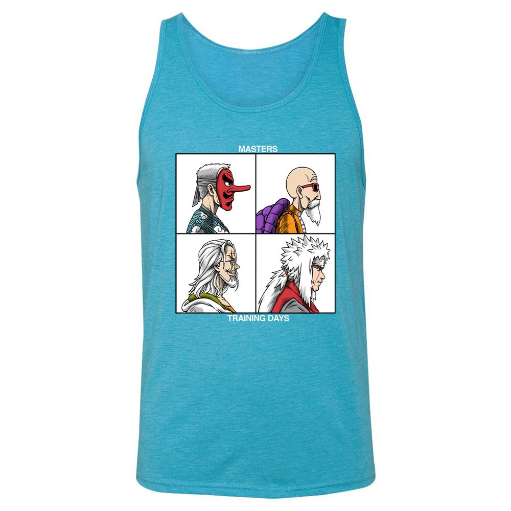 Unisex Jersey Tank - UJ2V1R3W - Aqua Triblend - 3