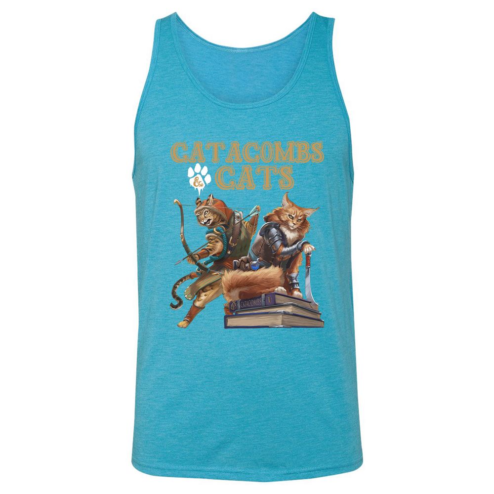 Unisex Jersey Tank - UKZ33DCF - Aqua Triblend - 3