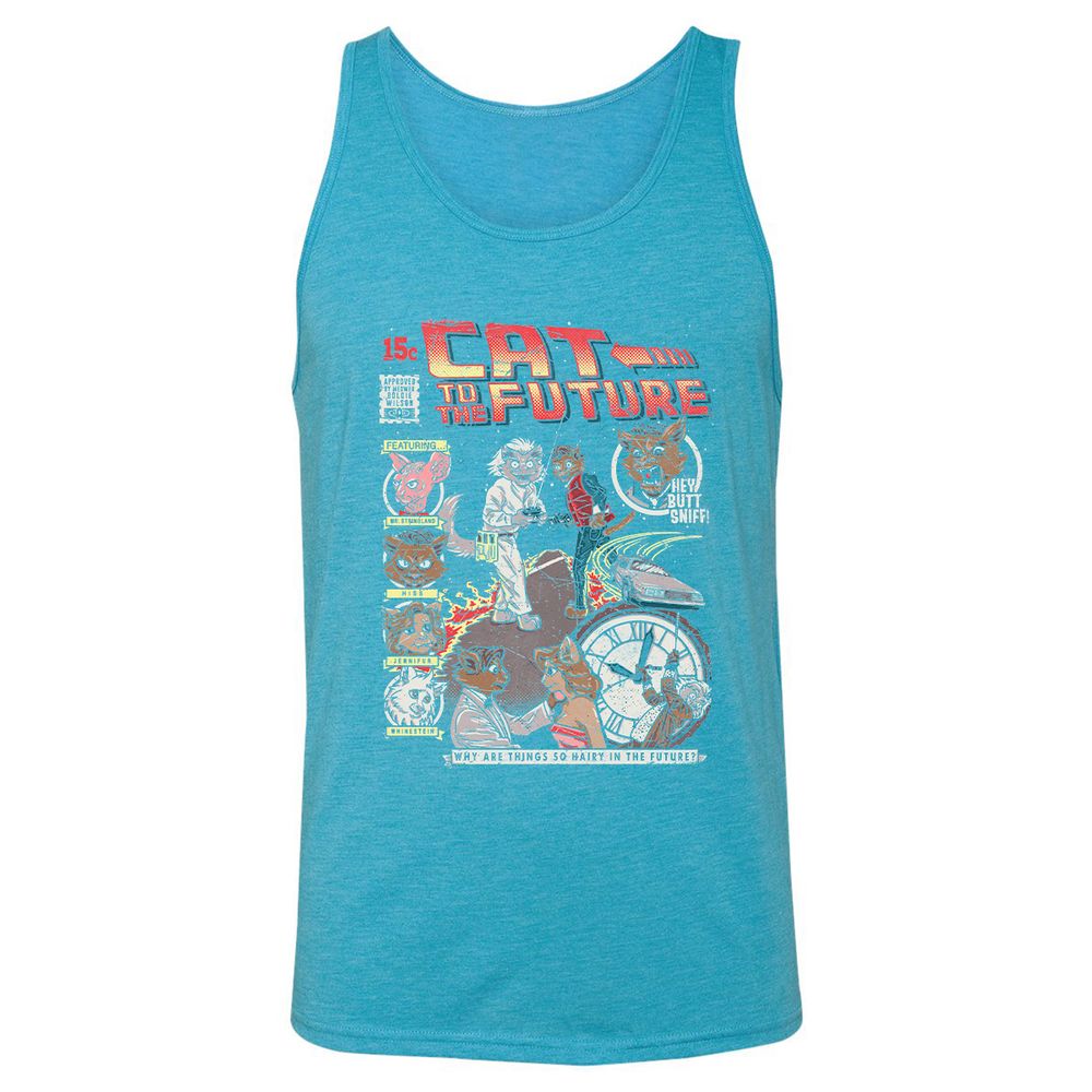 Unisex Jersey Tank - KKYF8MXY - Aqua Triblend - 3