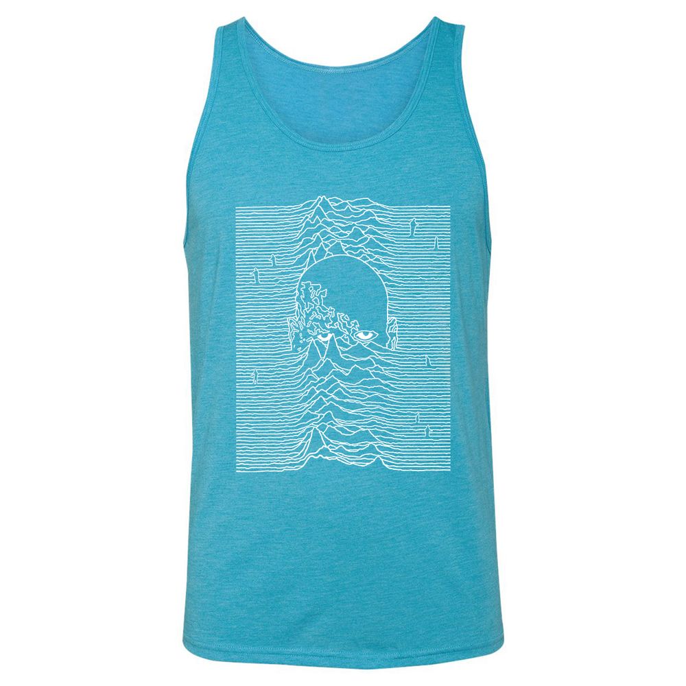Unisex Jersey Tank - M4U1UMCG - Aqua Triblend - 3