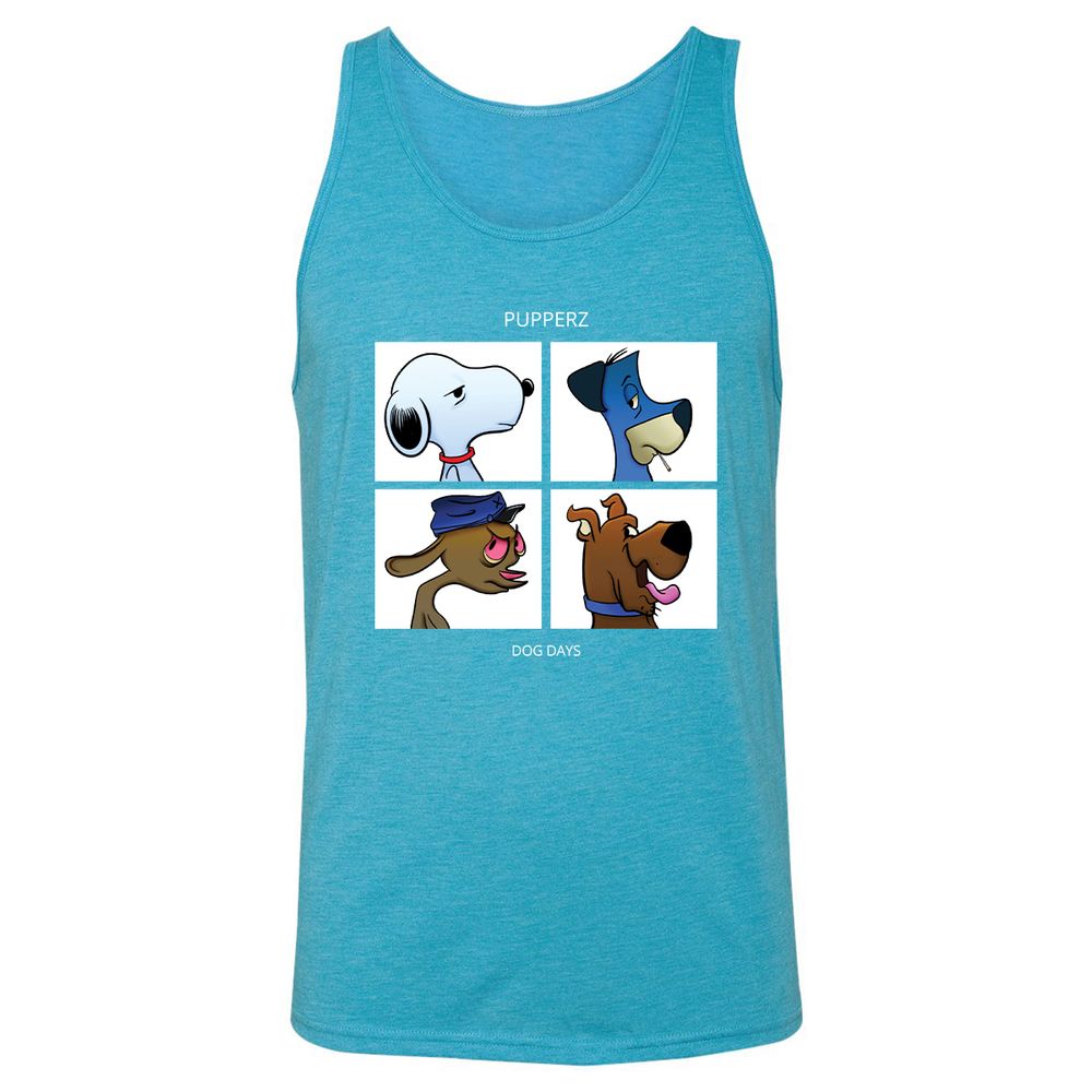 Unisex Jersey Tank - G975XJZA - Aqua Triblend - 3