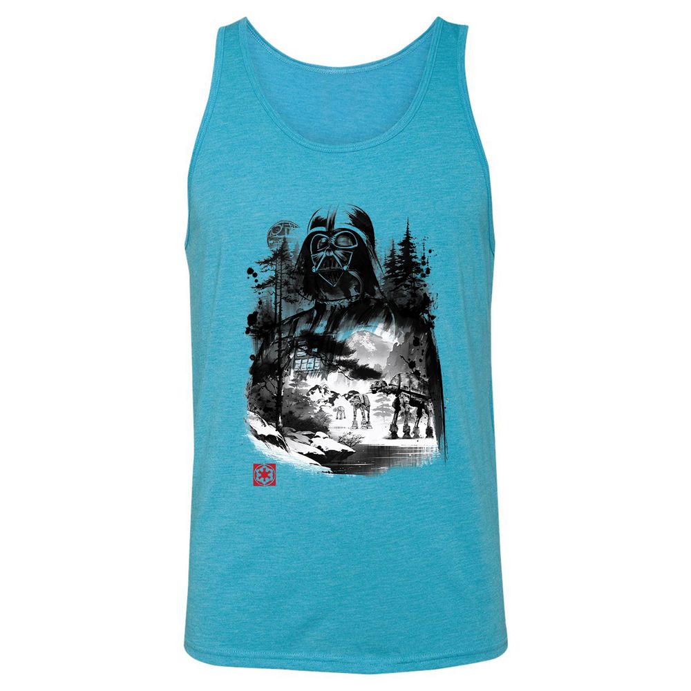 Unisex Jersey Tank - HLWZWZQM - Aqua Triblend - 3