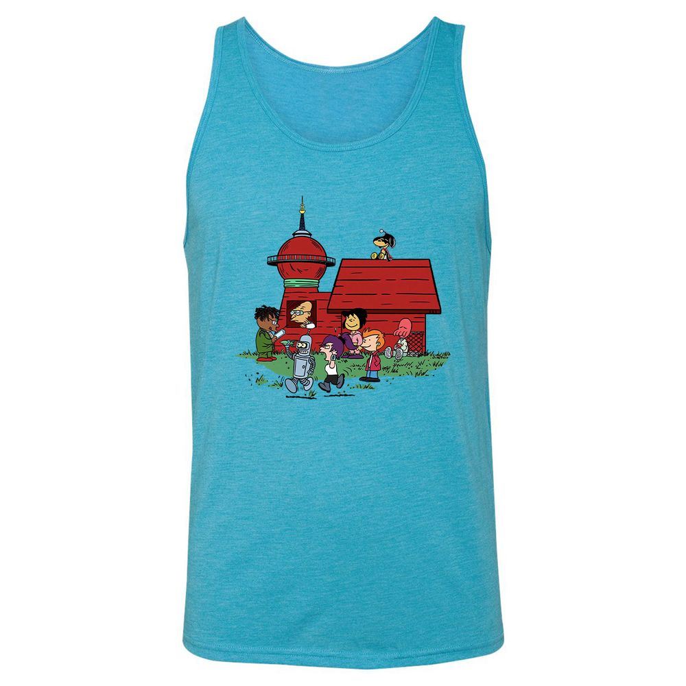 Unisex Jersey Tank - 2CW6FD12 - Aqua Triblend - 3