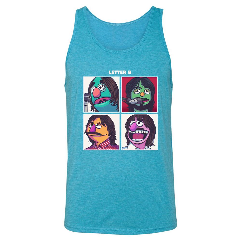 Unisex Jersey Tank - UKWAVHJN - Aqua Triblend - 3