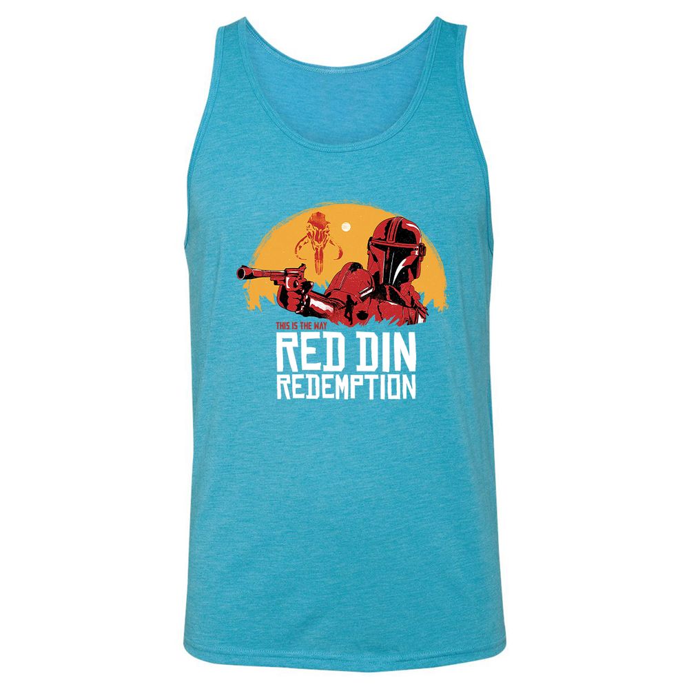 Unisex Jersey Tank - 765SE1LT - Aqua Triblend - 3