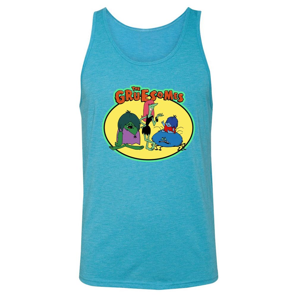 Unisex Jersey Tank - RQL77QV3 - Aqua Triblend - 3