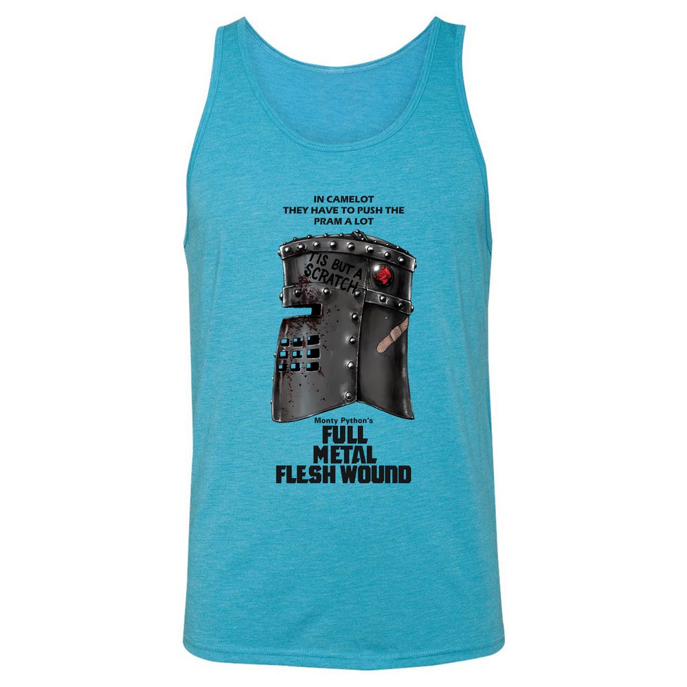 Unisex Jersey Tank - JCDVD43P - Aqua Triblend - 3