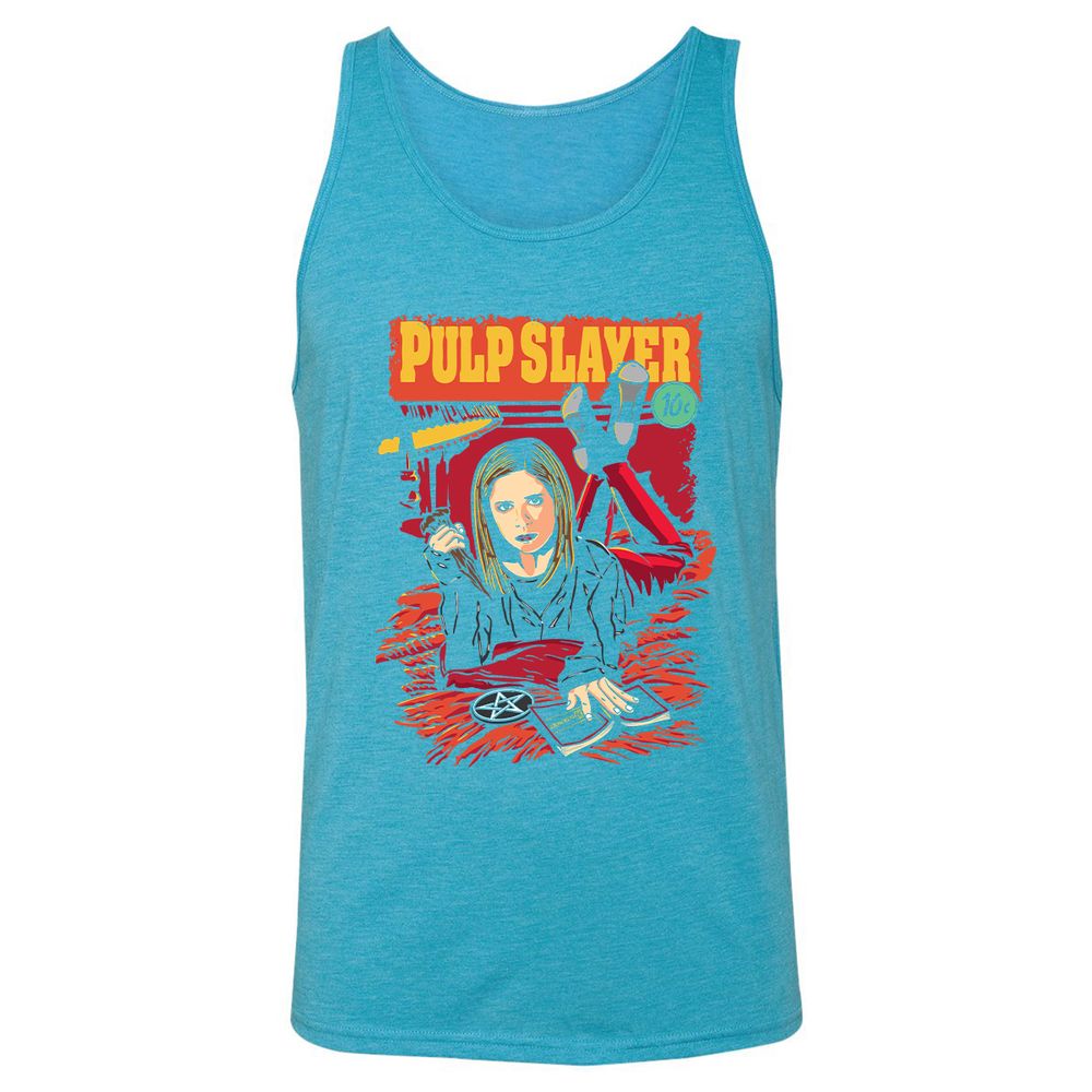 Unisex Jersey Tank - WMV7ZVN8 - Aqua Triblend - 3
