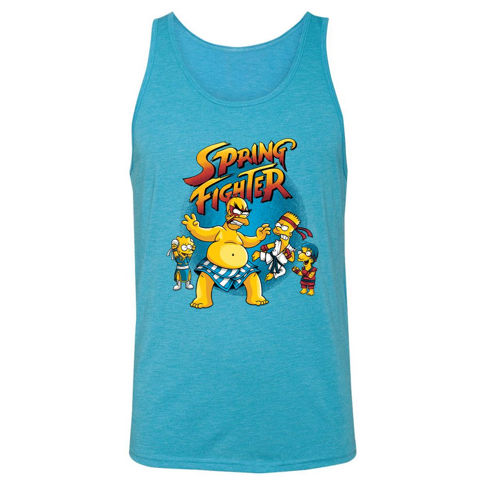 Unisex Jersey Tank - KV51P7XR - Aqua Triblend - 3