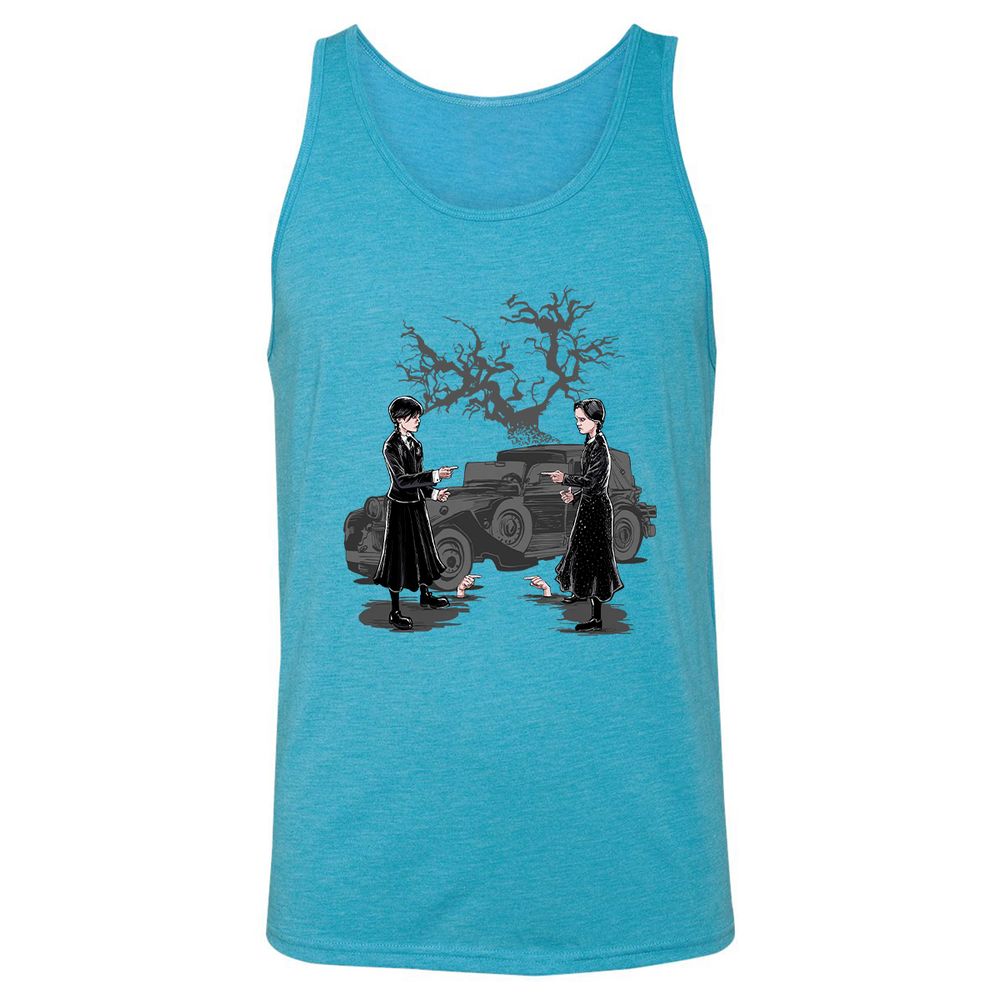 Unisex Jersey Tank - 6XHHBPPJ - Aqua Triblend - 3