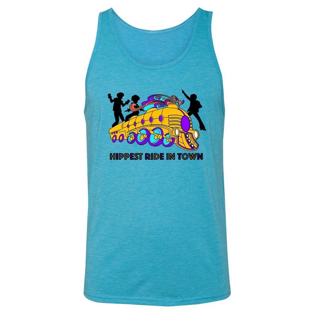 Unisex Jersey Tank - UVBQ3FAA - Aqua Triblend - 3