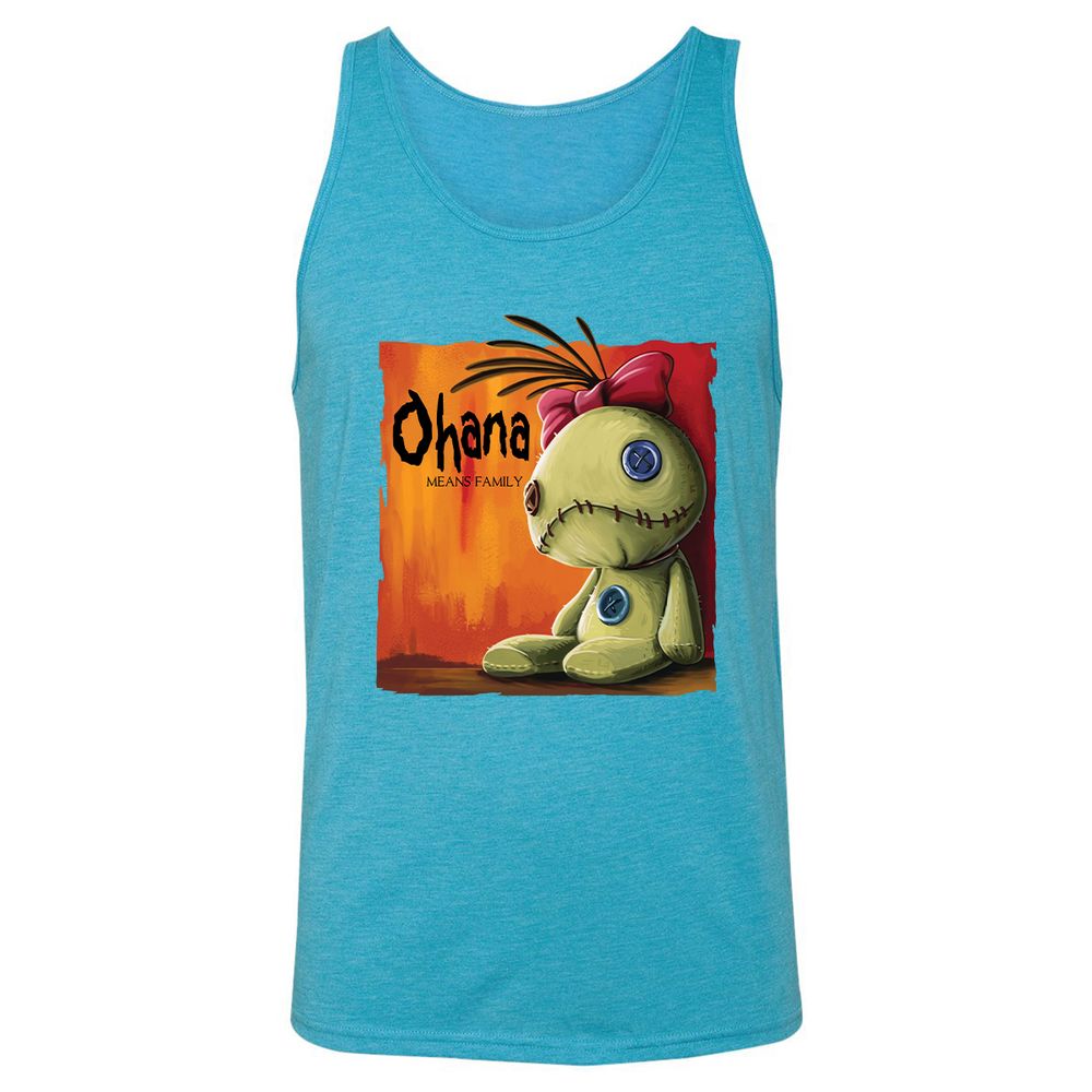 Unisex Jersey Tank - E4YWYMFV - Aqua Triblend - 3
