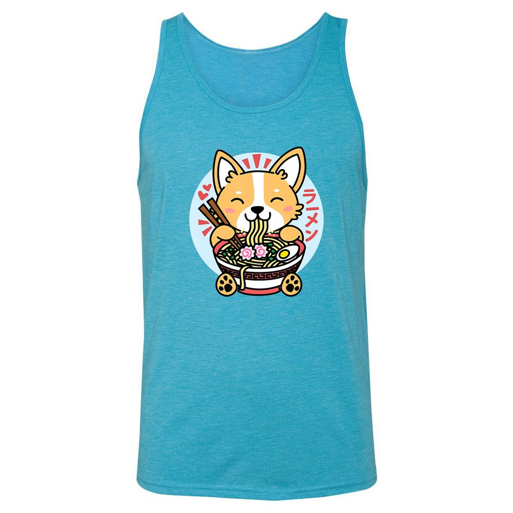 Unisex Jersey Tank - WSKQQU7X - Aqua Triblend - 3