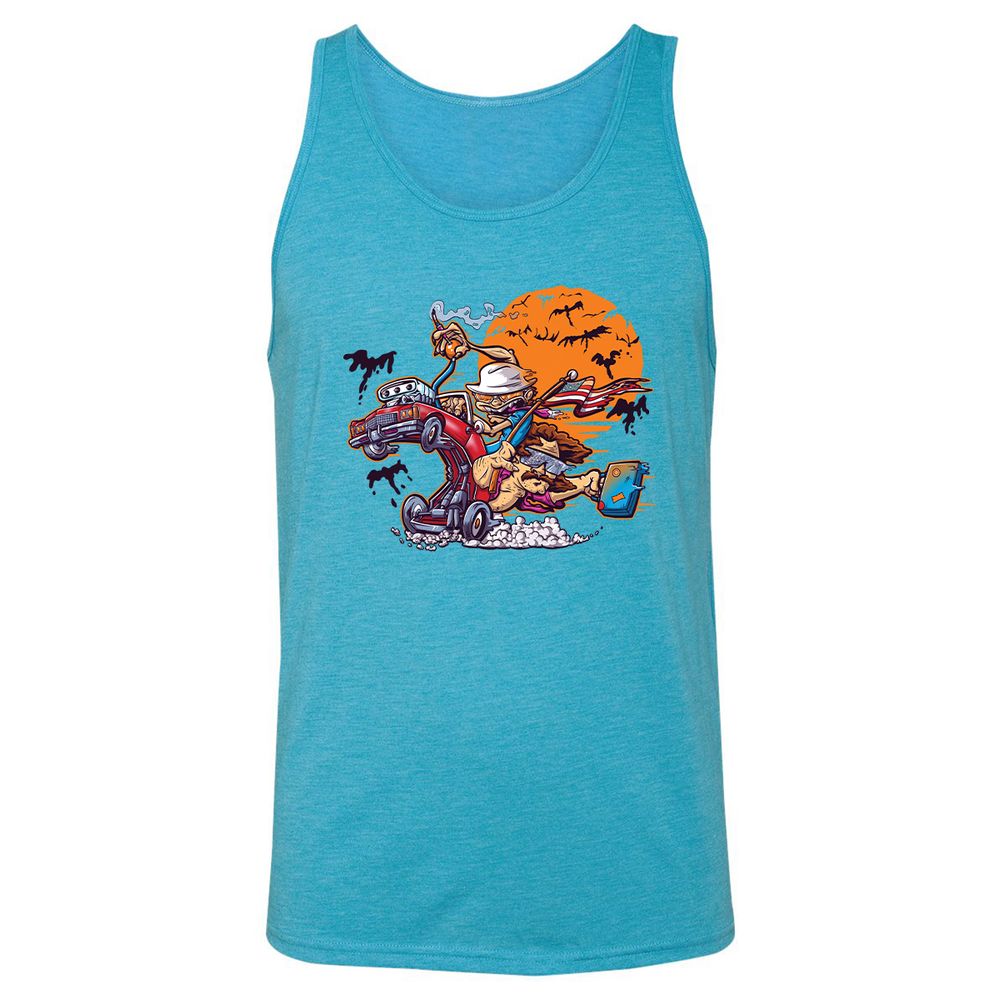Unisex Jersey Tank - JR6K1NZM - Aqua Triblend - 3