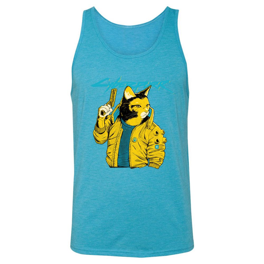 Unisex Jersey Tank - 26HDMFFC - Aqua Triblend - 3