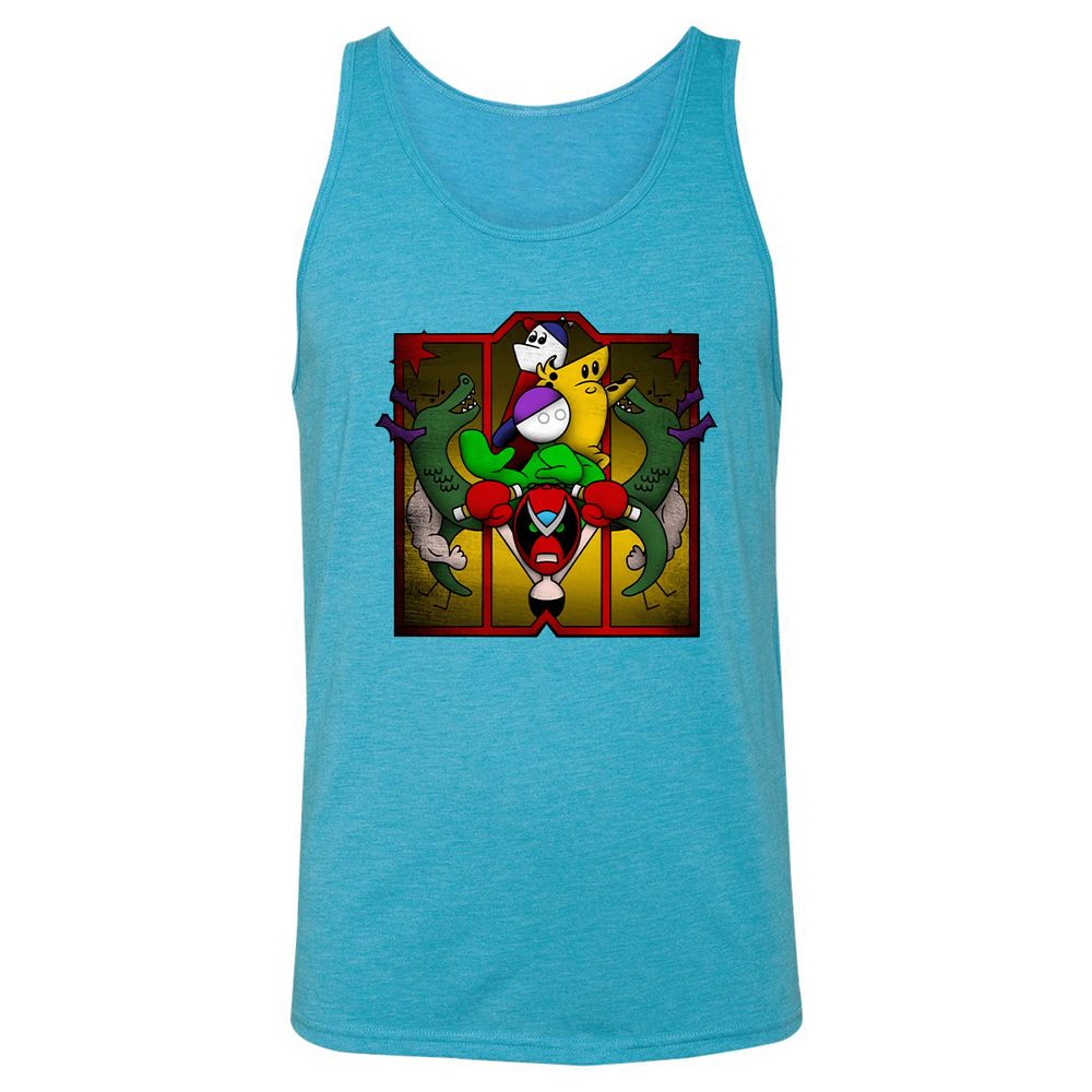Unisex Jersey Tank - 1792EN4X - Aqua Triblend - 3