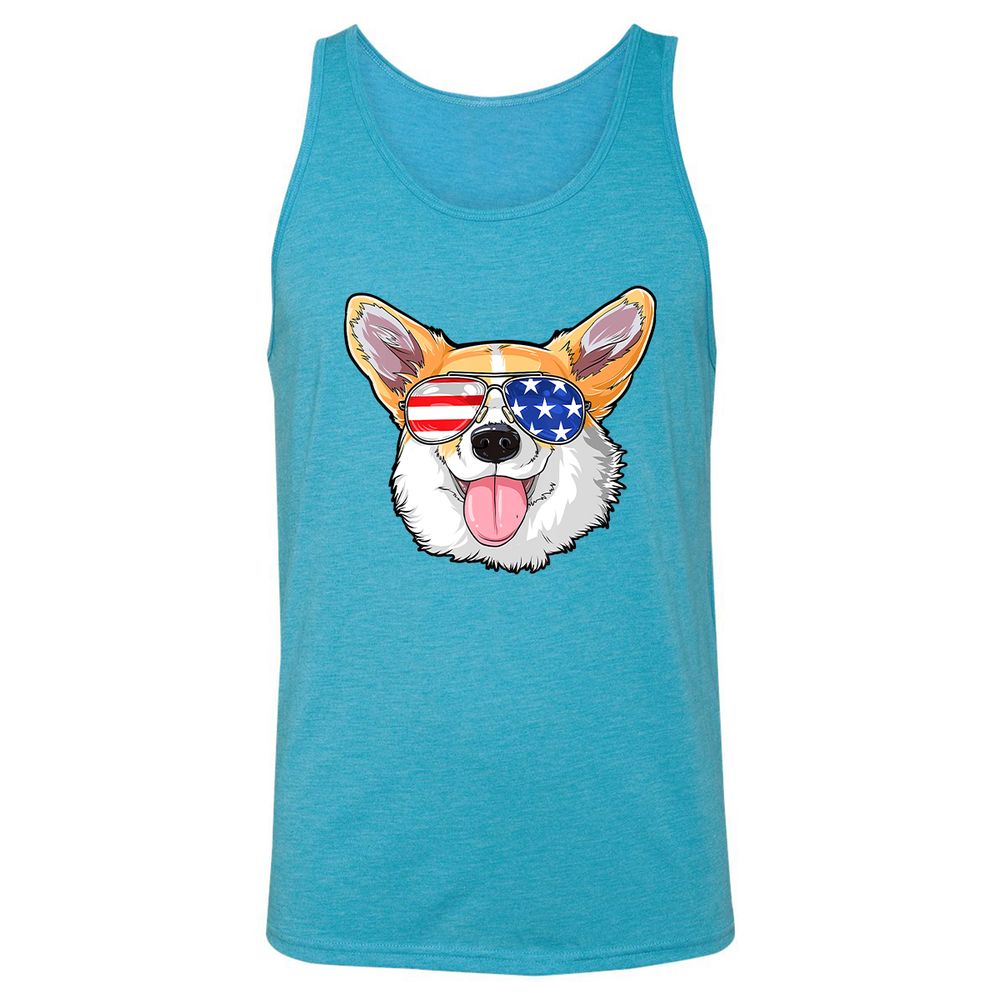 Unisex Jersey Tank - XBNHQ6JR - Aqua Triblend - 3