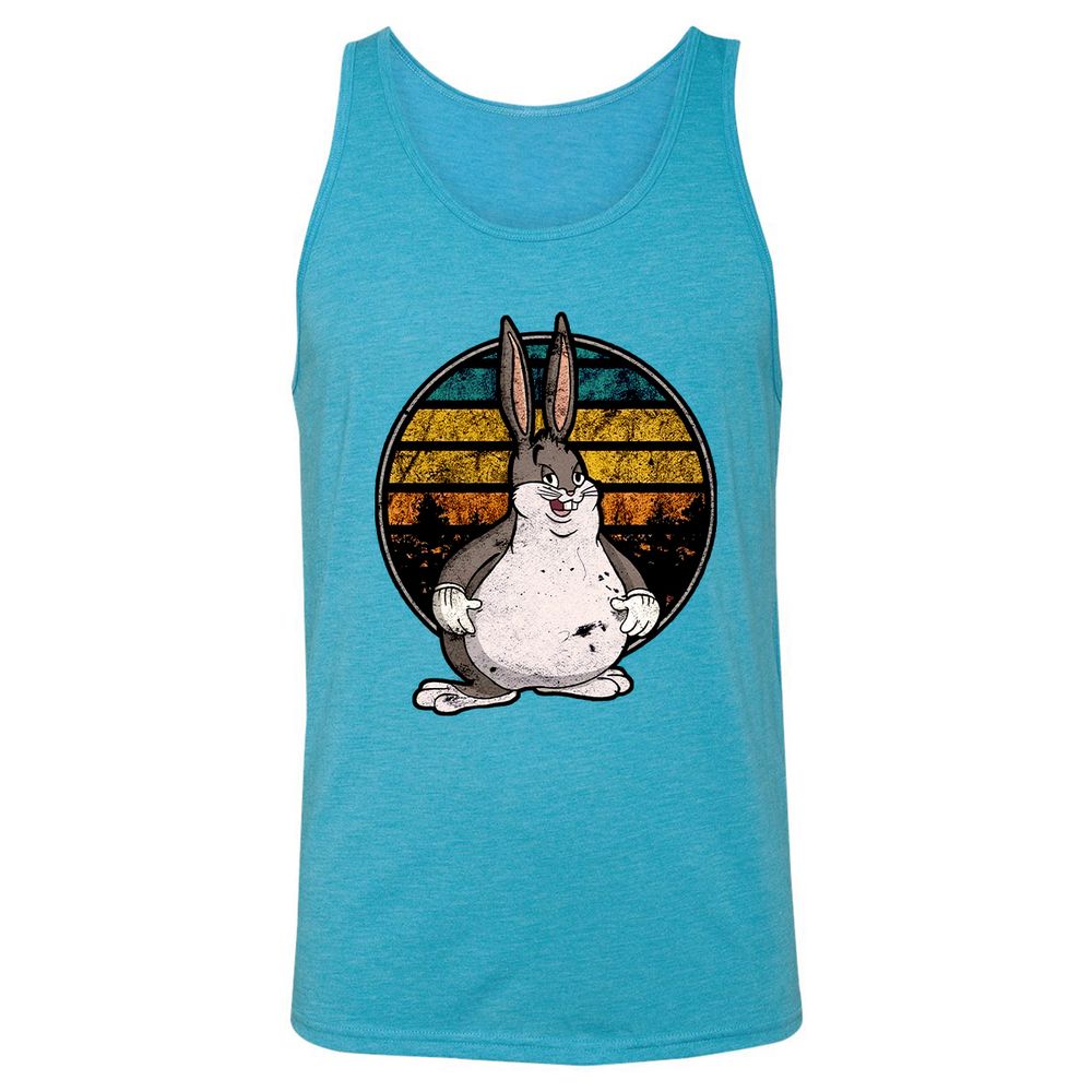 Unisex Jersey Tank - BCKPTRRX - Aqua Triblend - 3