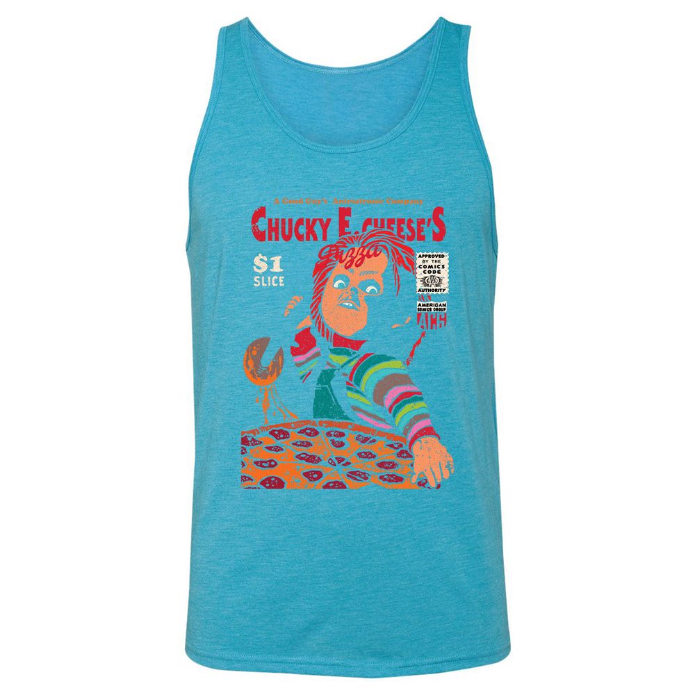 Unisex Jersey Tank - P9SGGFSW - Aqua Triblend - 3