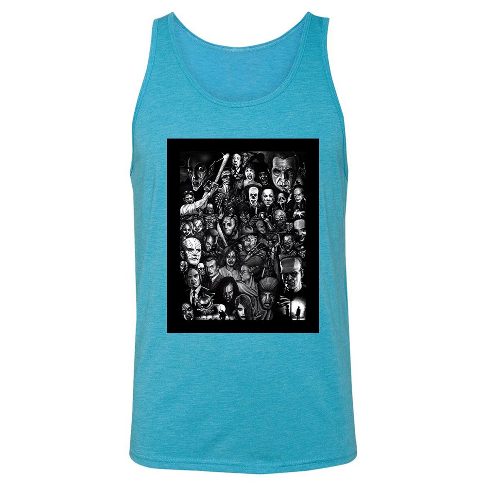 Unisex Jersey Tank - 1LYGW52H - Aqua Triblend - 3