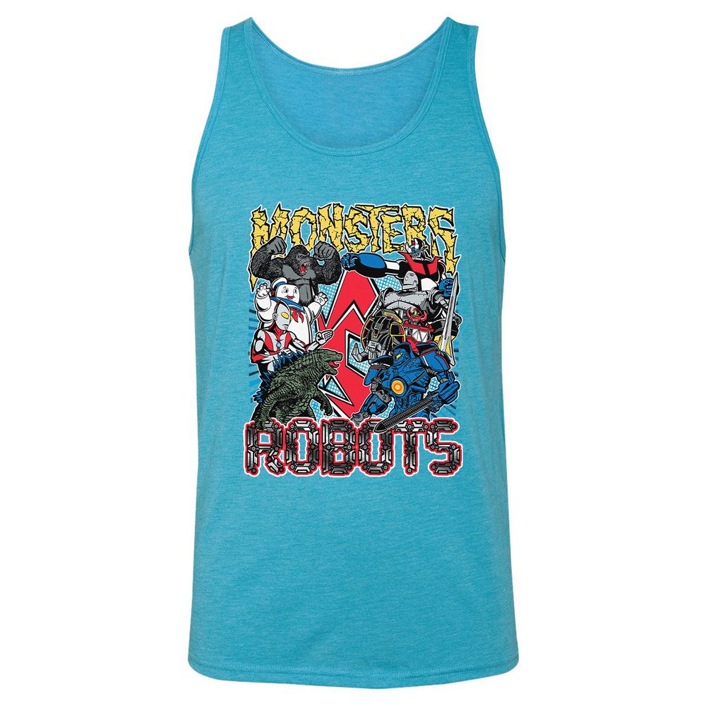 Unisex Jersey Tank - D1ZLQJF6 - Aqua Triblend - 3