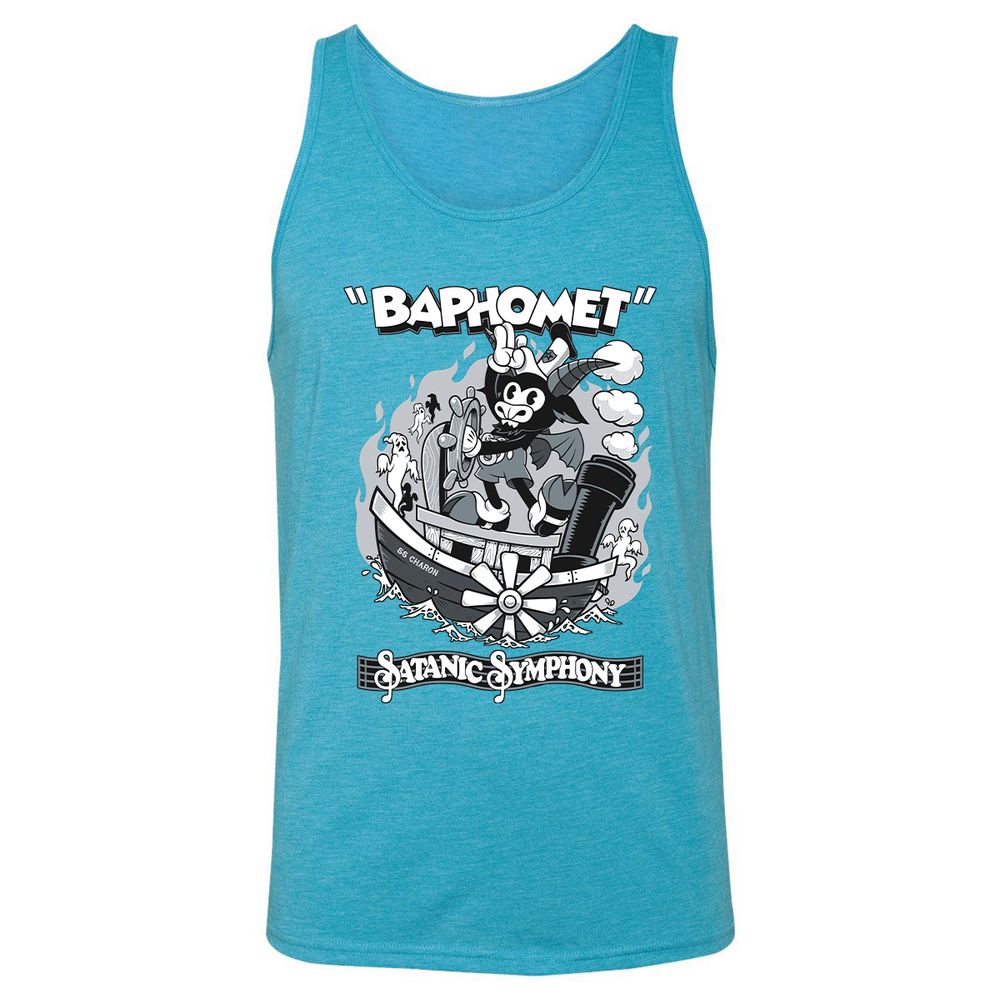 Unisex Jersey Tank - SM47G5SD - Aqua Triblend - 3