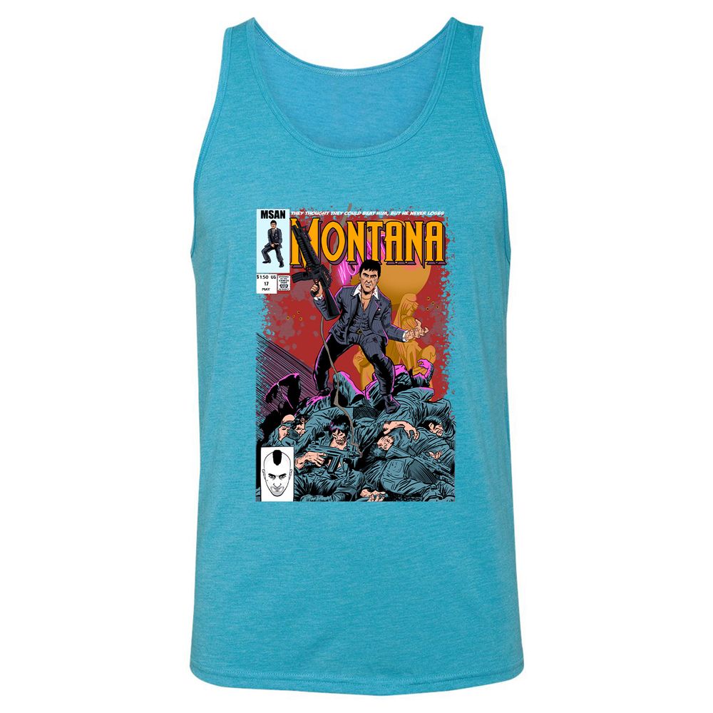 Unisex Jersey Tank - PVE5BYYV - Aqua Triblend - 3