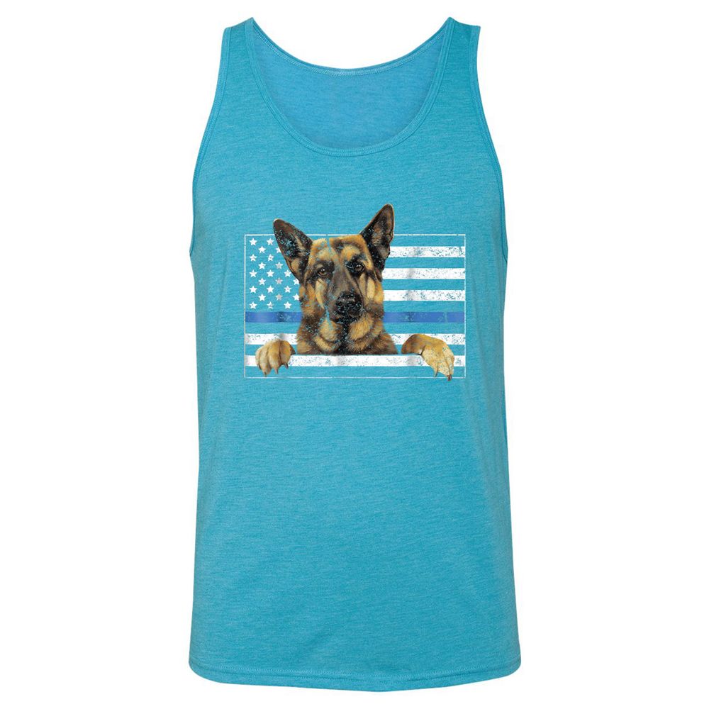 Unisex Jersey Tank - L9W83ELP - Aqua Triblend - 3